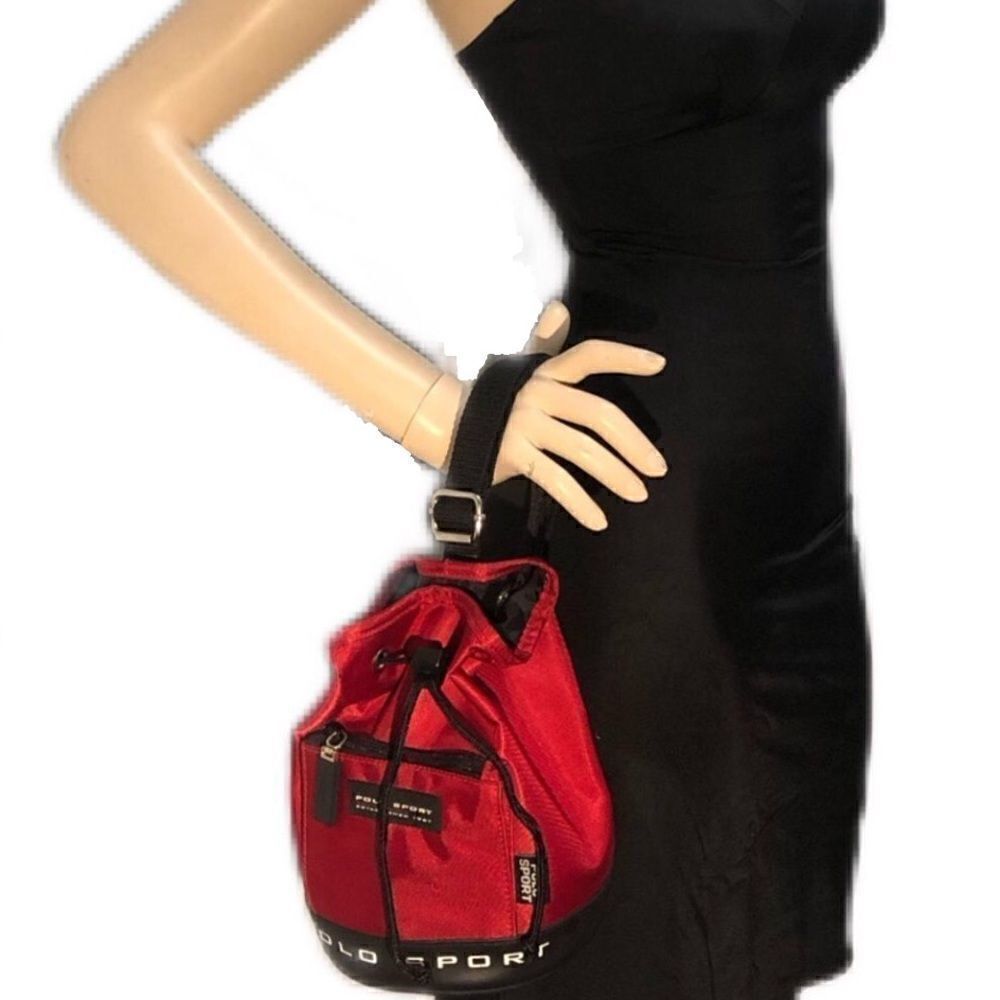 Vintage Polo Sports big logo bucket bag